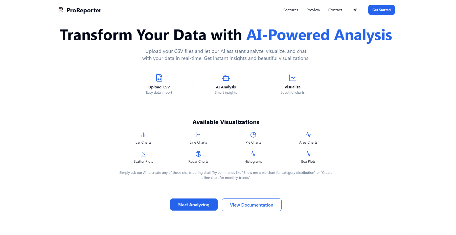 AI Analytics Dashboard